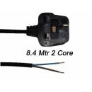 FLX68 0.75mm 8.4 Metre 2 Core Cable With Plug (Suitable for Numatic Tub Vacs)
